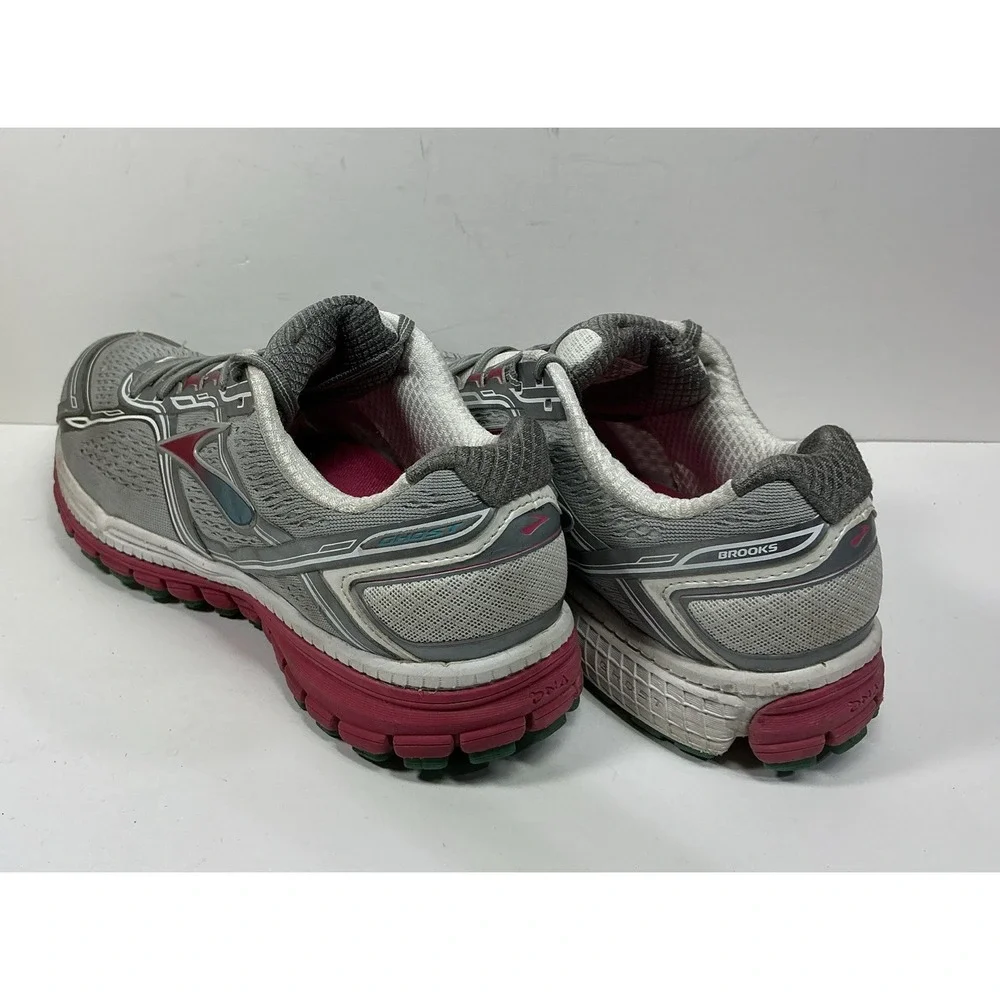 Brooks‎ Ghost 8 Womens Running Shoes Sz 11 Sports Sneakers 1201931B073 Gray Pink